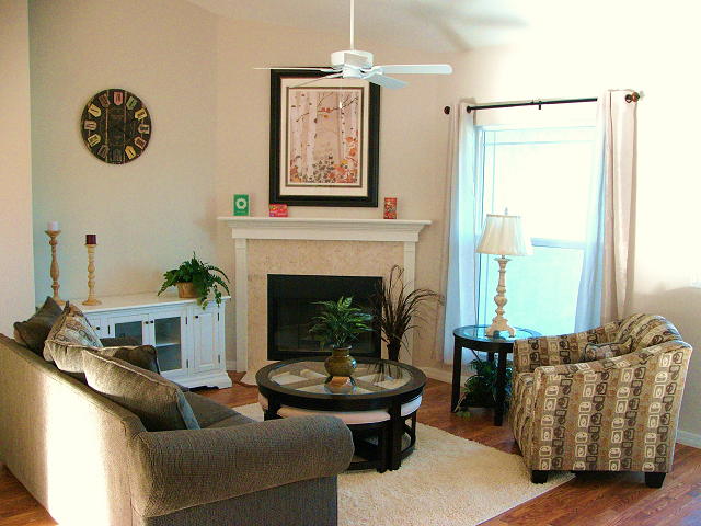 Fireside Homes living room